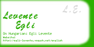 levente egli business card